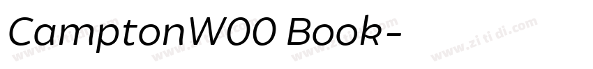 CamptonW00 Book字体转换 CamptonW00 Book字体转换